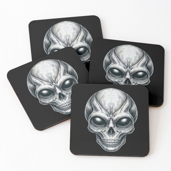Item preview, Alien Skull 17 designed and sold by LaNadaYFundante.