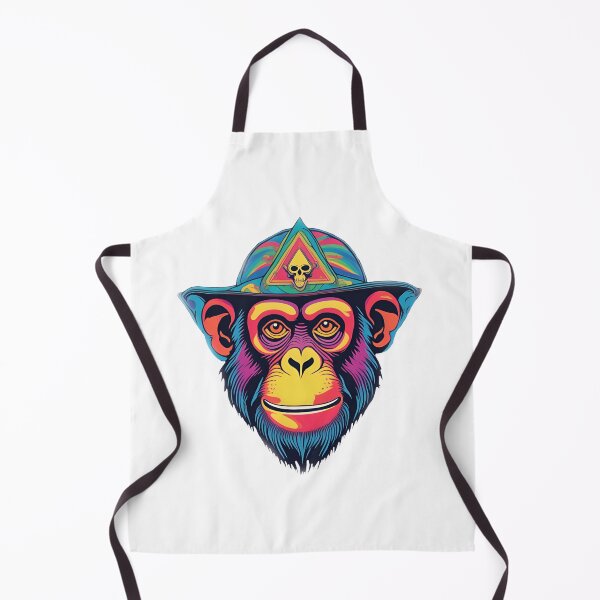 Item preview, Psychedelic art pirate monkey designed and sold by Pterodak.
