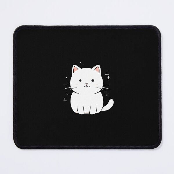 Item preview, white cute cat designed and sold by Catophile.