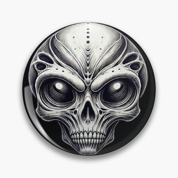 Item preview, Alien Skull 18 designed and sold by LaNadaYFundante.