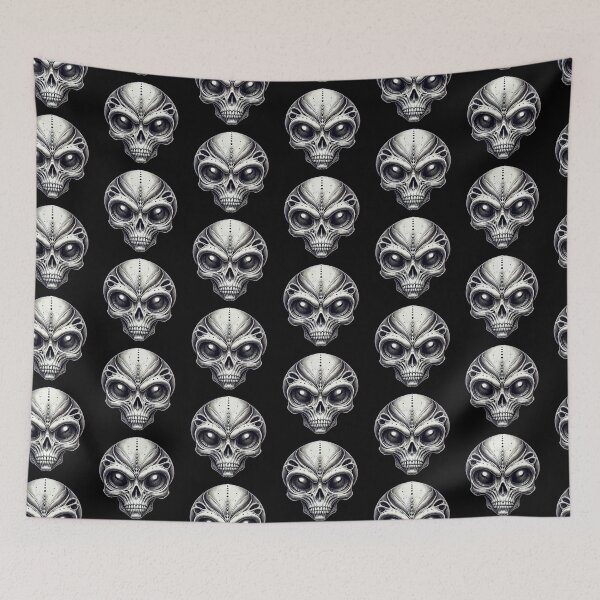 Item preview, Alien Skull 18 designed and sold by LaNadaYFundante.