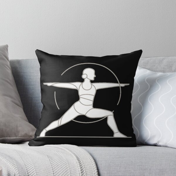 Item preview, Warrior II Yoga Pose Outline designed and sold by RedTamah.
