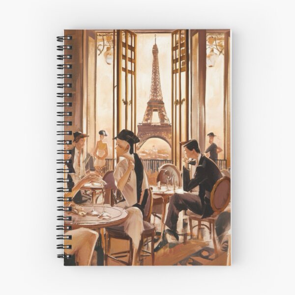 Item preview, Elegant Parisian Café with Eiffel View - Art Deco Style designed and sold by CARRAANN.