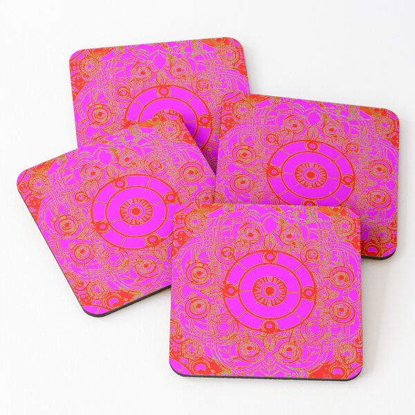 Item preview, Vibrant Pink and Red Motifs designed and sold by GrizzlyCollective.