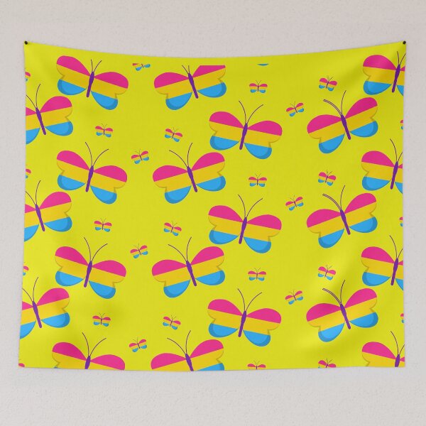 Item preview, PAN-terflies in my stomach - LGBTQIA+ Support  designed and sold by SuchWowDesign.