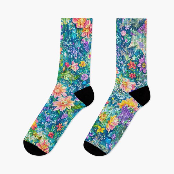 Item preview, Whimsical Garden Floral Pattern designed and sold by SeamPix.