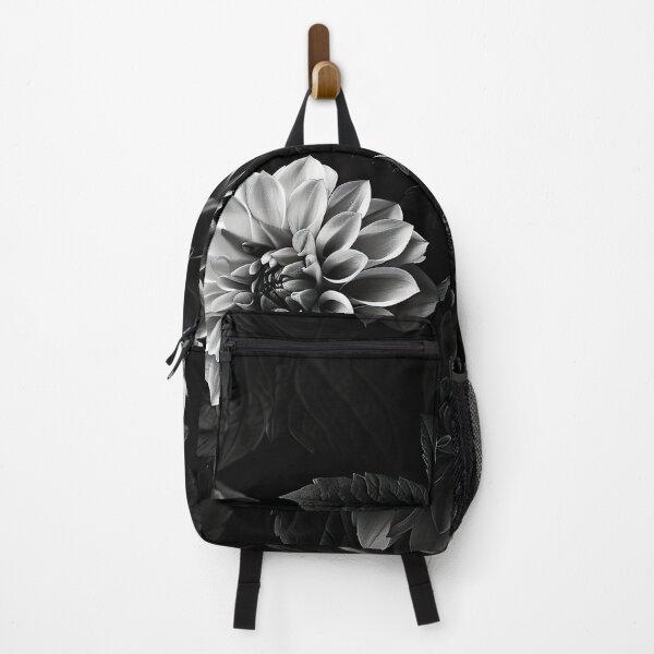 Item preview, Black and white close-up of dahlias in a garden during the day designed and sold by Jerhus.