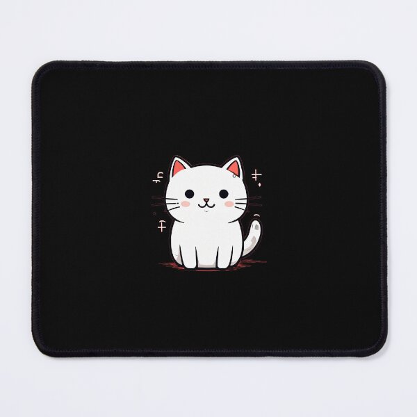 Item preview, white cute cat designed and sold by Catophile.