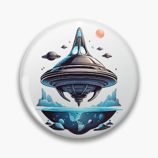 Item preview, UFO landing designed and sold by ElegantOutlines.