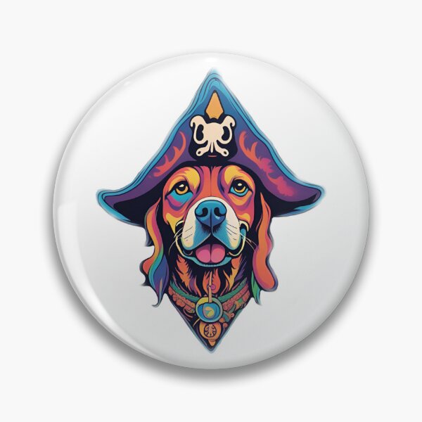 Item preview, Psychedelic pirate dog  designed and sold by Pterodak.