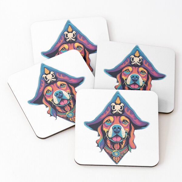 Item preview, Psychedelic pirate dog  designed and sold by Pterodak.
