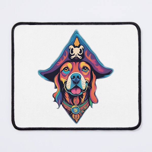 Item preview, Psychedelic pirate dog  designed and sold by Pterodak.