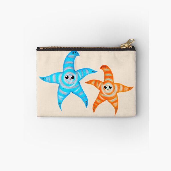 Item preview, cyan and orange spiral starfishes - light designed and sold by doveydotdraws.
