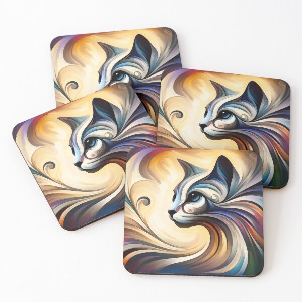 Item preview, The cat soul's play of colors designed and sold by LegademaArt.