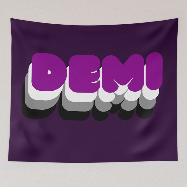 Item preview, Demi - LGBTQIA+ Support  designed and sold by SuchWowDesign.