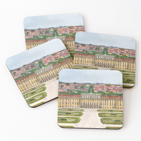 Item preview, Schönbrunn Palace Vienna Watercolor designed and sold by floweringwords.