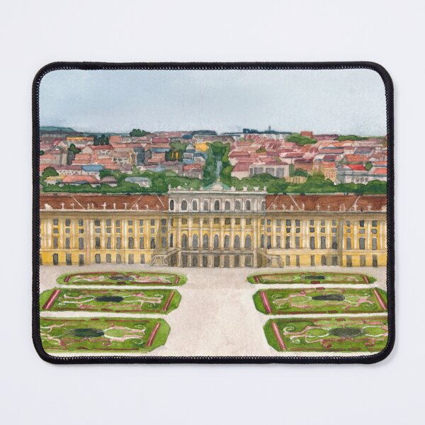 Item preview, Schönbrunn Palace Vienna Watercolor designed and sold by floweringwords.