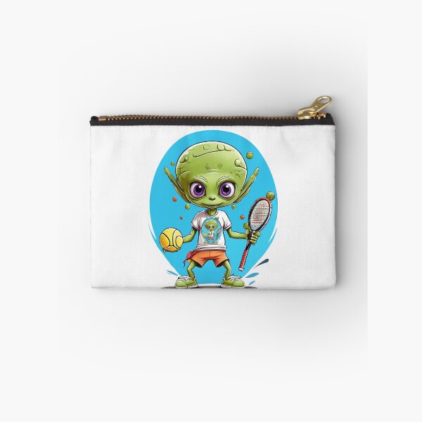 Item preview, Alien Playing Tennis designed and sold by ElegantOutlines.