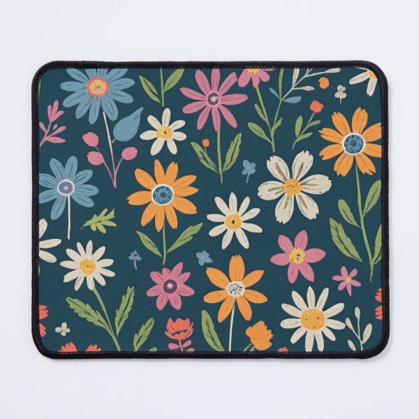 Item preview, Whimsical Floral Pattern In Hand Drawn Style designed and sold by SeamPix.