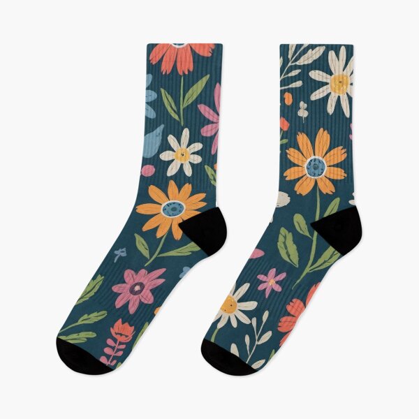 Item preview, Whimsical Floral Pattern In Hand Drawn Style designed and sold by SeamPix.