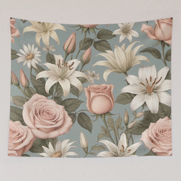 Item preview, Elegant Vintage Floral Pattern designed and sold by SeamPix.