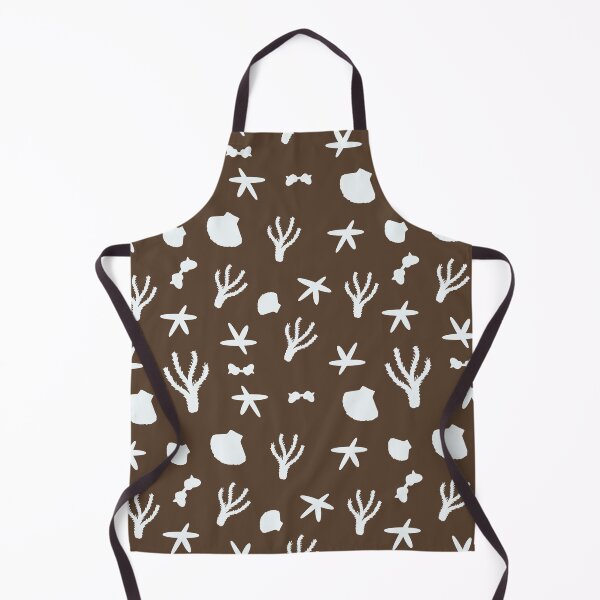 Item preview, Shells, starfish and corals, brown background designed and sold by KolLiArt.