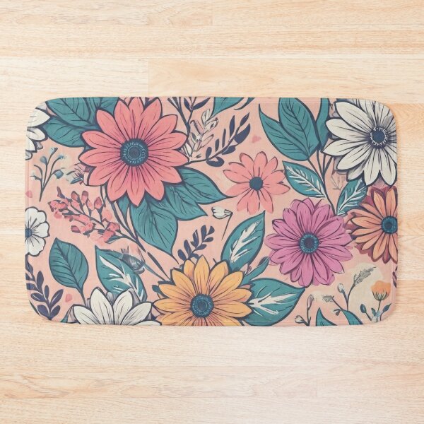 Item preview, Harmonious Vibrant Floral Pattern designed and sold by SeamPix.