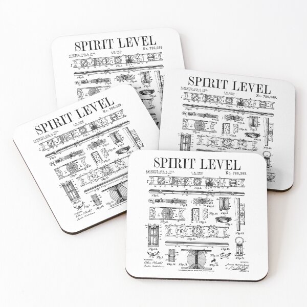 Item preview, Carpenter Builder Spirit Bubble Level DIY Vintage Patent designed and sold by GrandeDuc.
