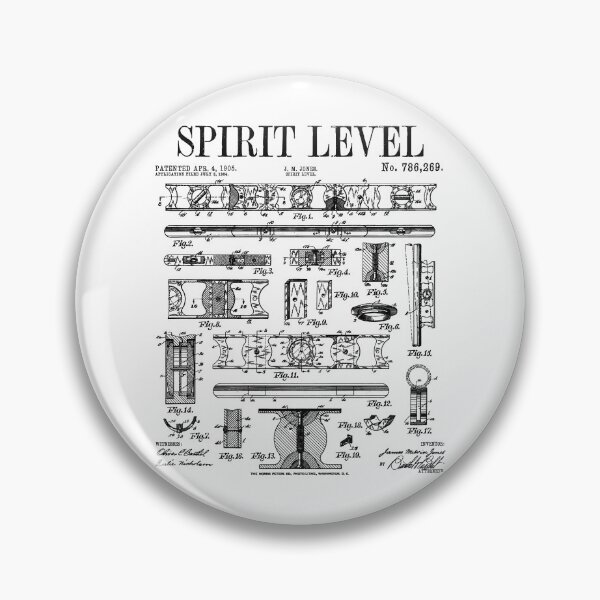 Item preview, Carpenter Builder Spirit Bubble Level DIY Vintage Patent designed and sold by GrandeDuc.