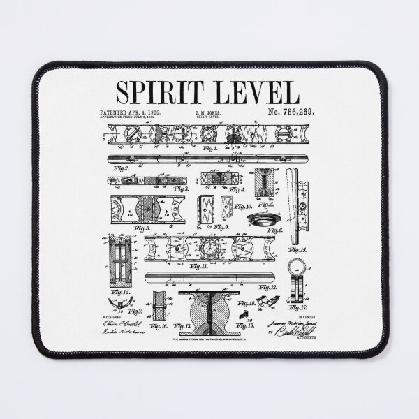 Item preview, Carpenter Builder Spirit Bubble Level DIY Vintage Patent designed and sold by GrandeDuc.