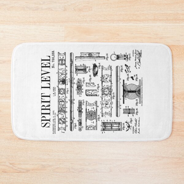 Item preview, Carpenter Builder Spirit Bubble Level DIY Vintage Patent designed and sold by GrandeDuc.
