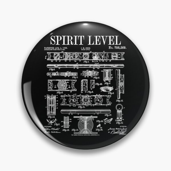 Item preview, Carpenter Builder Spirit Bubble Level DIY Vintage Patent designed and sold by GrandeDuc.