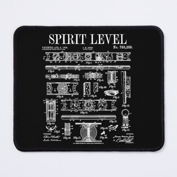 Item preview, Carpenter Builder Spirit Bubble Level DIY Vintage Patent designed and sold by GrandeDuc.