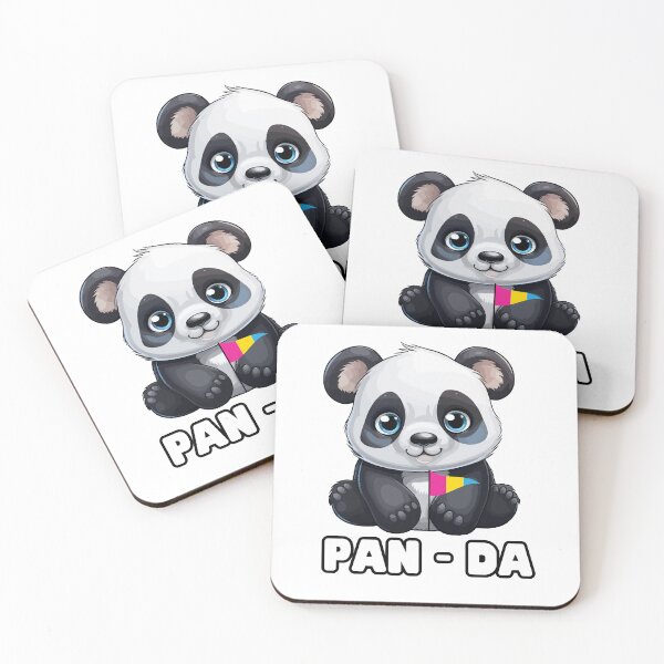 Item preview, PAN-da - LGBTQIA+ Support, Pansexual Panda designed and sold by SuchWowDesign.
