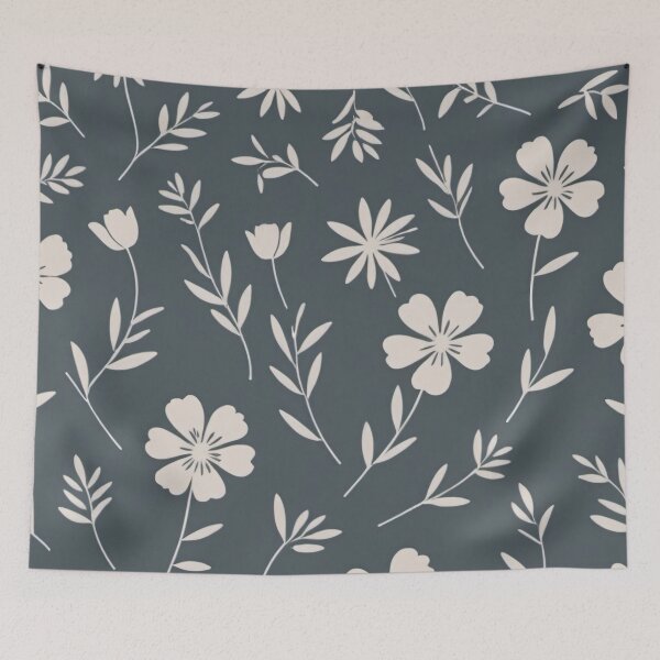Item preview, Minimalist Silhouettes Floral Pattern designed and sold by SeamPix.