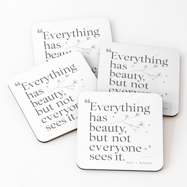 Item preview, ''everything has beauty but not everybody sees it'' designed and sold by Shirts-Popular.