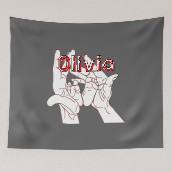 Item preview, Mother Mom holding baby feet in hands name Olivia designed and sold by 4rpixs.