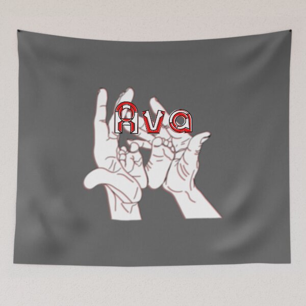Item preview, Mother Mom holding baby feet in hands name Ava designed and sold by 4rpixs.