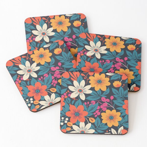Item preview, Vibrant Modern Floral Pattern designed and sold by SeamPix.