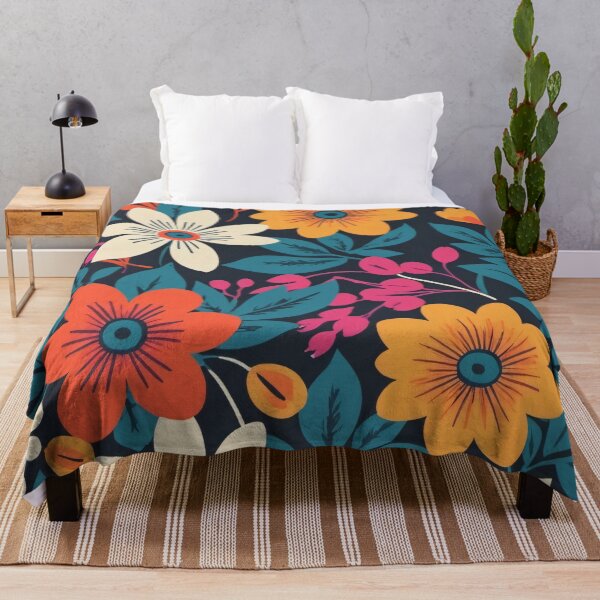 Item preview, Vibrant Modern Floral Pattern designed and sold by SeamPix.