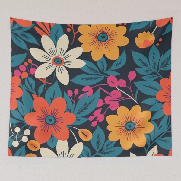 Item preview, Vibrant Modern Floral Pattern designed and sold by SeamPix.