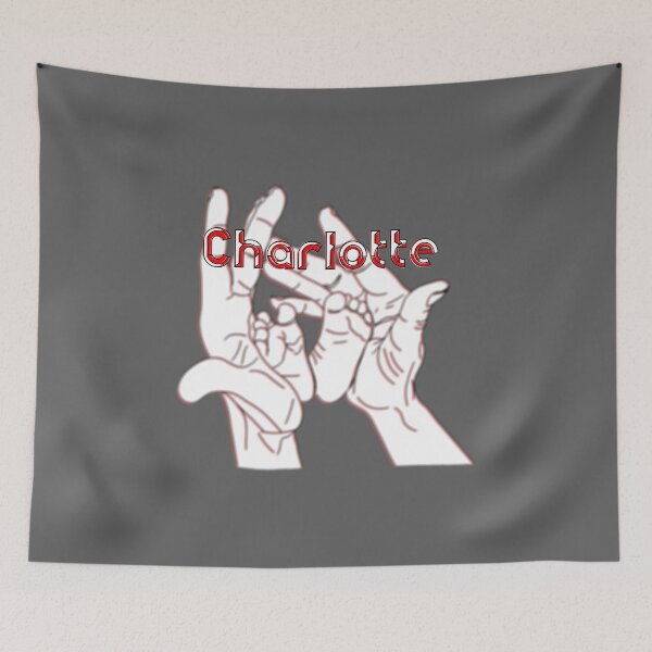 Item preview, Mother Mom holding baby feet in hands name Charlotte designed and sold by 4rpixs.