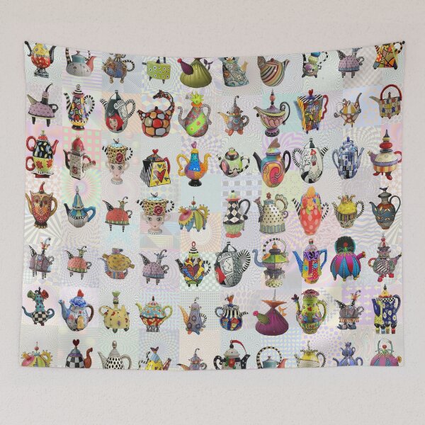 Item preview, Whimsical Teapots designed and sold by Montage-Madness.