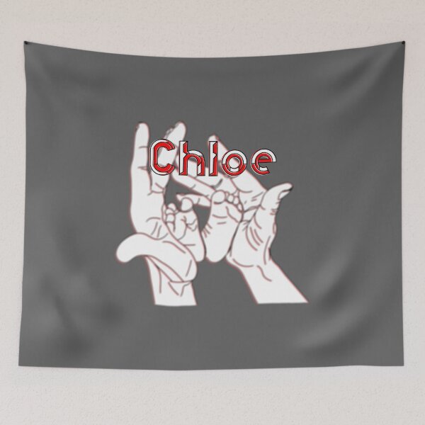 Item preview, Mother Mom holding baby feet in hands name Chloe designed and sold by 4rpixs.