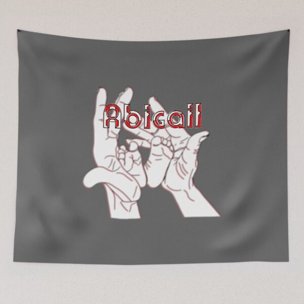 Item preview, Mother Mom holding baby feet in hands name Abigail designed and sold by 4rpixs.