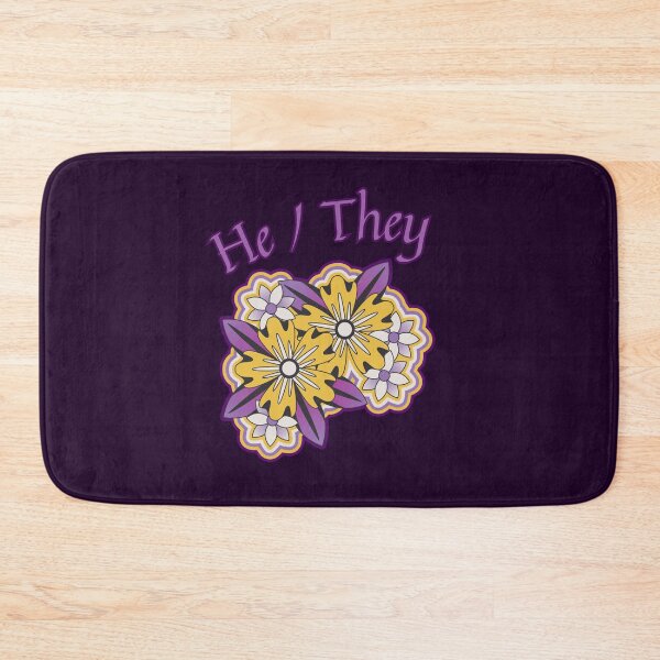 Item preview, He / They - LGBTQIA+ Support, Nonbinary Pronouns designed and sold by SuchWowDesign.