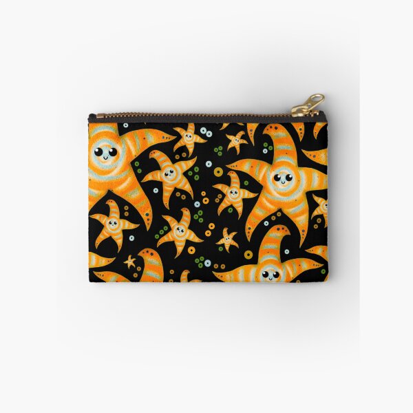Item preview, cute orange spiral starfish - dark designed and sold by doveydotdraws.