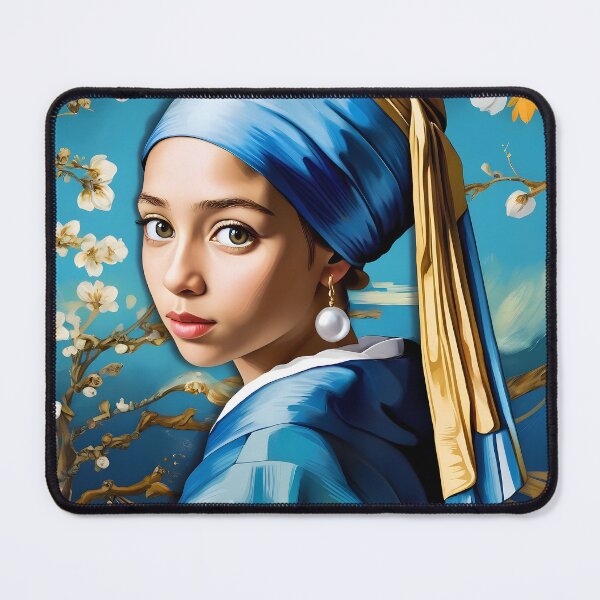 Item preview, Dutch Masters Pearl earrings girl Serie A-5 designed and sold by MastersInColor.