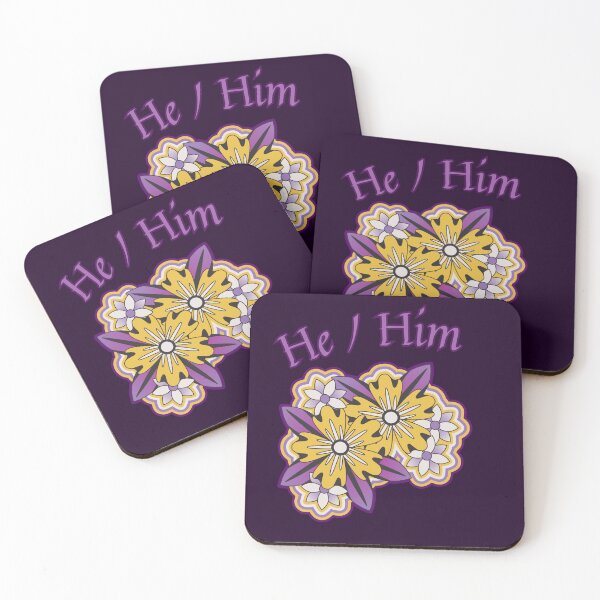 Item preview, He / Him - LGBTQIA+ Support, Pronouns designed and sold by SuchWowDesign.