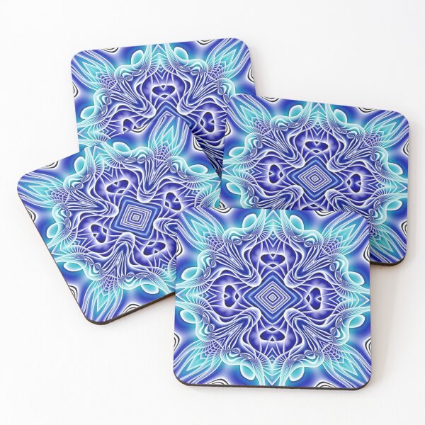 Item preview, Blue White Sacred Patterns designed and sold by mittie101.